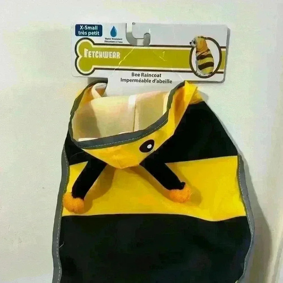 ❤️ ✨Host Pick✨ BNWT Fetchwear Dog/Cat Bee Raincoat/Halloween Costume,Size XS - Picture 2 of 5